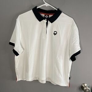 Outdoor Afro X REI Womens XL Cropped Short Sleeve Polo Shirt